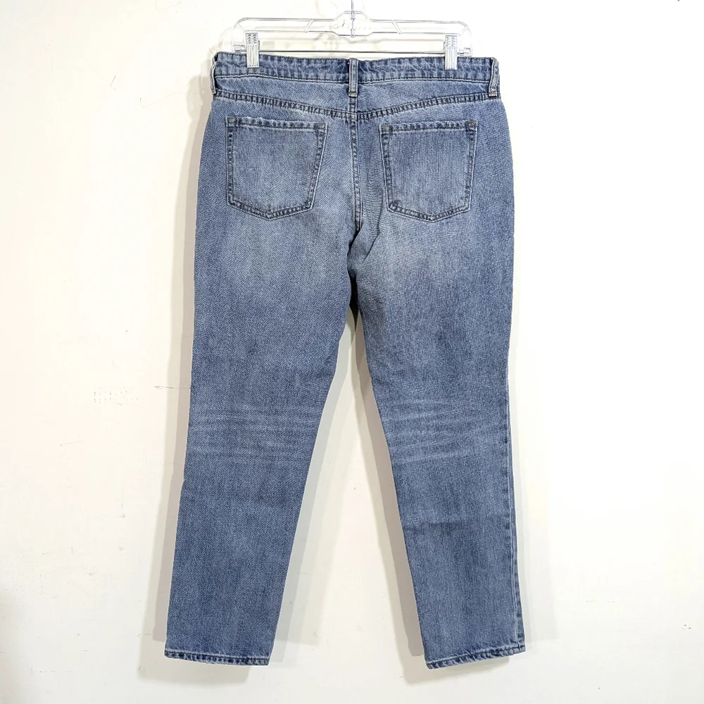 Gap Sexy Boyfriend Fit Distressed Ripped Jeans - Size 6 Womens 28 - Picture 3 of 5